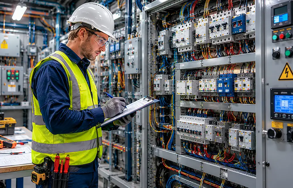 Electrical inspection of building service equipment